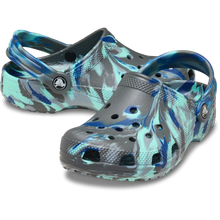 Load image into Gallery viewer, Crocs Kids (C11-J6) Classic Marbled Clog Carbon/Multi
