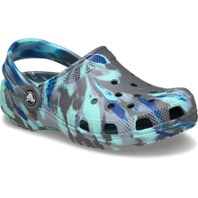 Load image into Gallery viewer, Crocs Kids (C11-J6) Classic Marbled Clog Carbon/Multi
