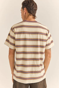 Rhythm Everyday Stripe T-Shirt - Latte