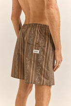 Load image into Gallery viewer, Rhythm Paisley Stripe Beach Short - Tobacco
