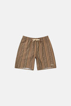 Load image into Gallery viewer, Rhythm Paisley Stripe Beach Short - Tobacco
