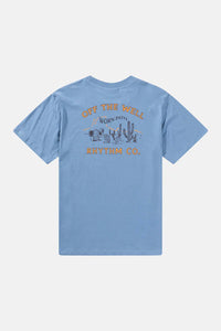 Rhythm Worn Path T-Shirt - Sea Blue