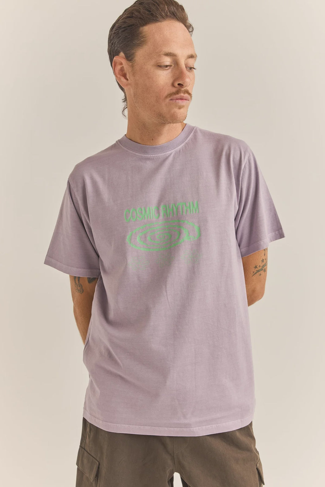Rhythm Swirl Vintage S/S T-Shirt - Plum
