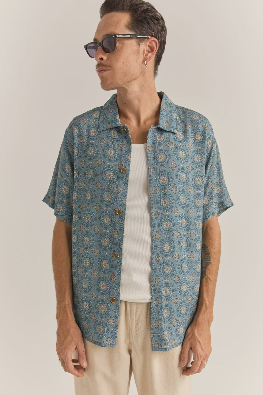 Rhythm Tulum S/S Shirt - Slate