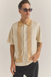 Rhythm Loma Knitted Shirt - Natural