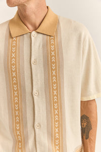 Rhythm Loma Knitted Shirt - Natural