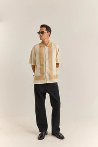 Rhythm Loma Knitted Shirt - Natural