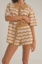 Load image into Gallery viewer, Rhythm Aries Stripe Knit Short - Natural
