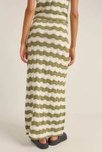 Load image into Gallery viewer, Rhythm Carmen Stripe Knit Maxi Skirt - Sage
