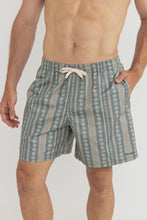 Load image into Gallery viewer, Rhythm Paisley Stripe Beach Short - Olive

