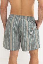 Load image into Gallery viewer, Rhythm Paisley Stripe Beach Short - Olive
