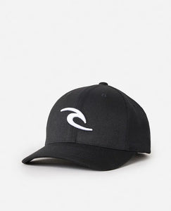 Rip Curl Tepan Flex Fit Cap - Black/White