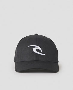 Rip Curl Tepan Flex Fit Cap - Black/White