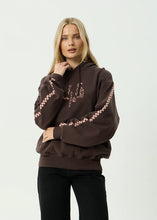 Load image into Gallery viewer, Afends Reality Check Boxy Pull On Hood - Coffee

