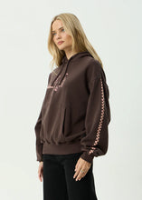 Load image into Gallery viewer, Afends Reality Check Boxy Pull On Hood - Coffee
