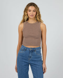 Silent Theory Pia Crop Tank - Brown