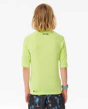 Load image into Gallery viewer, Rip Curl Brand Wave UPF Short Sleeve Rash Shirt - Boys 8-16
