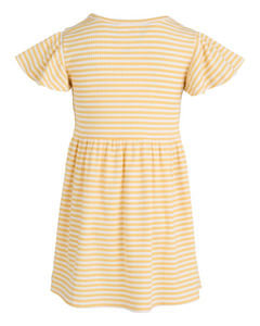 Eve Girl Gabriella Rib Dress - Yellow