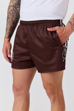 Load image into Gallery viewer, Ringers Western Ringers Unisex Footy Short - Chocolate
