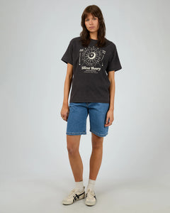 Silent Theory Luna Tee - Washed Black