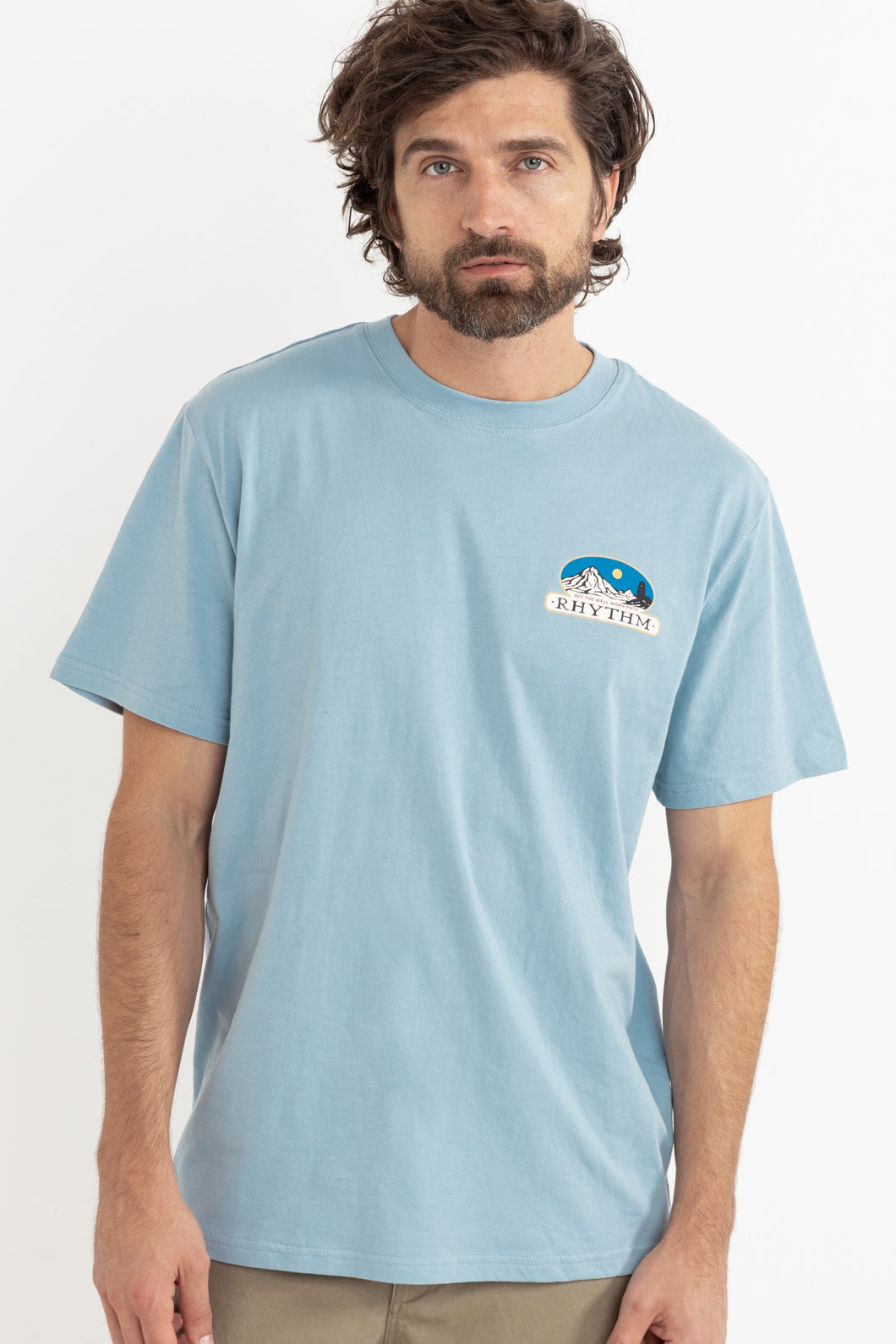 Rhythm Horizon SS T-Shirt - Dusty Blue