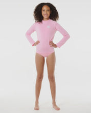 Load image into Gallery viewer, Rip Curl Icon UV Brushed L/S Rashie (8-16) - Bright Pink
