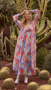 MINKPINK Belle Ruffle Maxi Dress - Spring Bloom