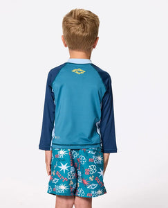Rip Curl Wave Dayz UPF Long Sleeve Rash Vest - Boys (1-8 years)