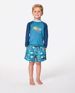 Rip Curl Wave Dayz UPF Long Sleeve Rash Vest - Boys (1-8 years)