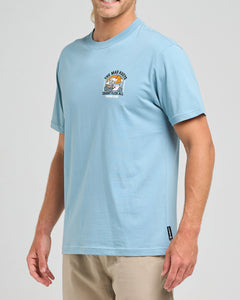 The Mad Hueys Caught FK All Island SS Tee - Steel Blue