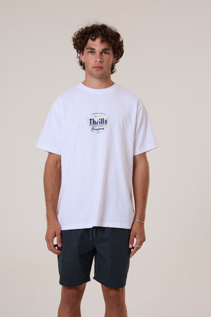 Thrills OG Strength Merch Fit Tee - White