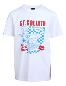 St. Goliath Boys Great Escape Tee - White (3-7yrs)