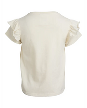 Load image into Gallery viewer, Eve Girl Chloe Cherry Frill Tee - Vintage White

