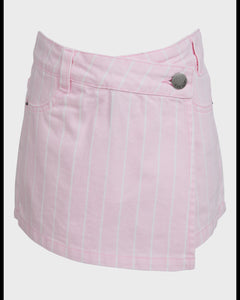 Eve  Girl Chloe Stripe Skort - Pink