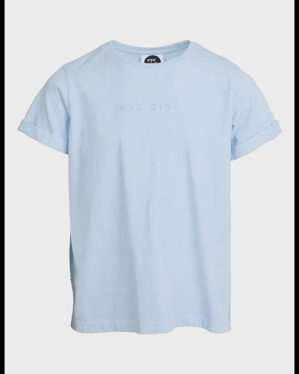Eve Girl Washed Tee - Light Blue