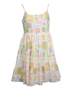 Eve Girl Matisse Tiered Mini Dress - Print