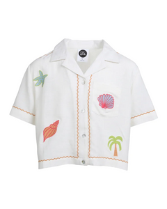 Eve Girl Sunrays Shirt - Vintage White