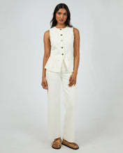 Load image into Gallery viewer, All About Eve Lena Denim Vest - Vintage White
