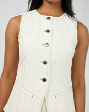 Load image into Gallery viewer, All About Eve Lena Denim Vest - Vintage White
