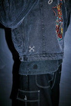Load image into Gallery viewer, Billy Bones Club Dragon Denim Jacket - Black
