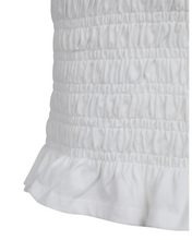 Load image into Gallery viewer, Eve Girl Zara Shirred Tee - White
