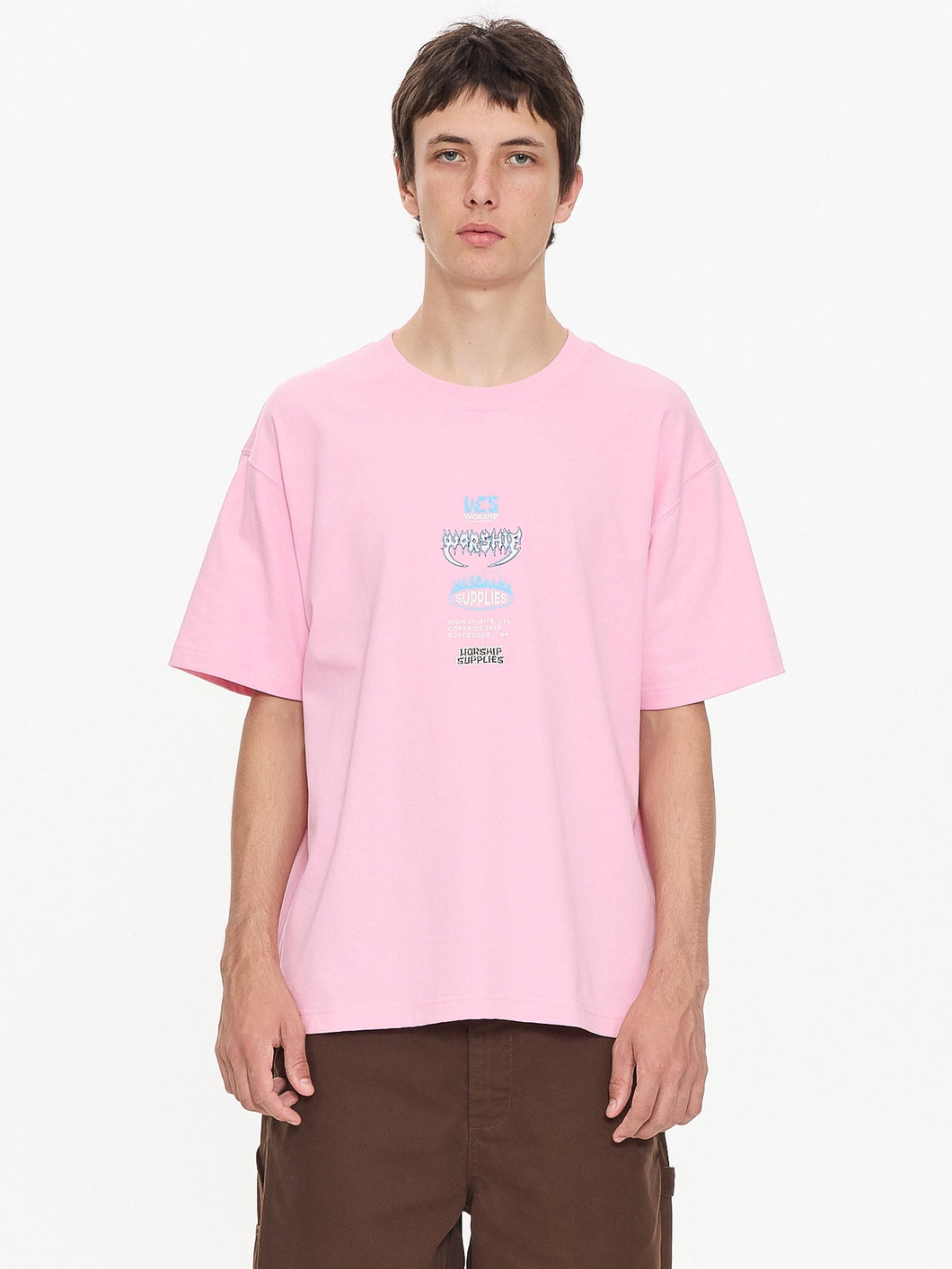 Worship Pile Up Tee - Flamingo
