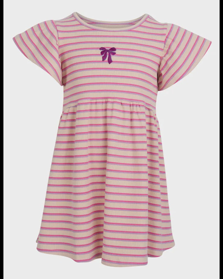 Eve Girl Lottie Rib Dress - Oat