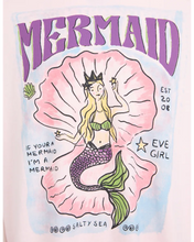 Load image into Gallery viewer, Eve Girl Mermaid Ringer Tee - Pale Pink
