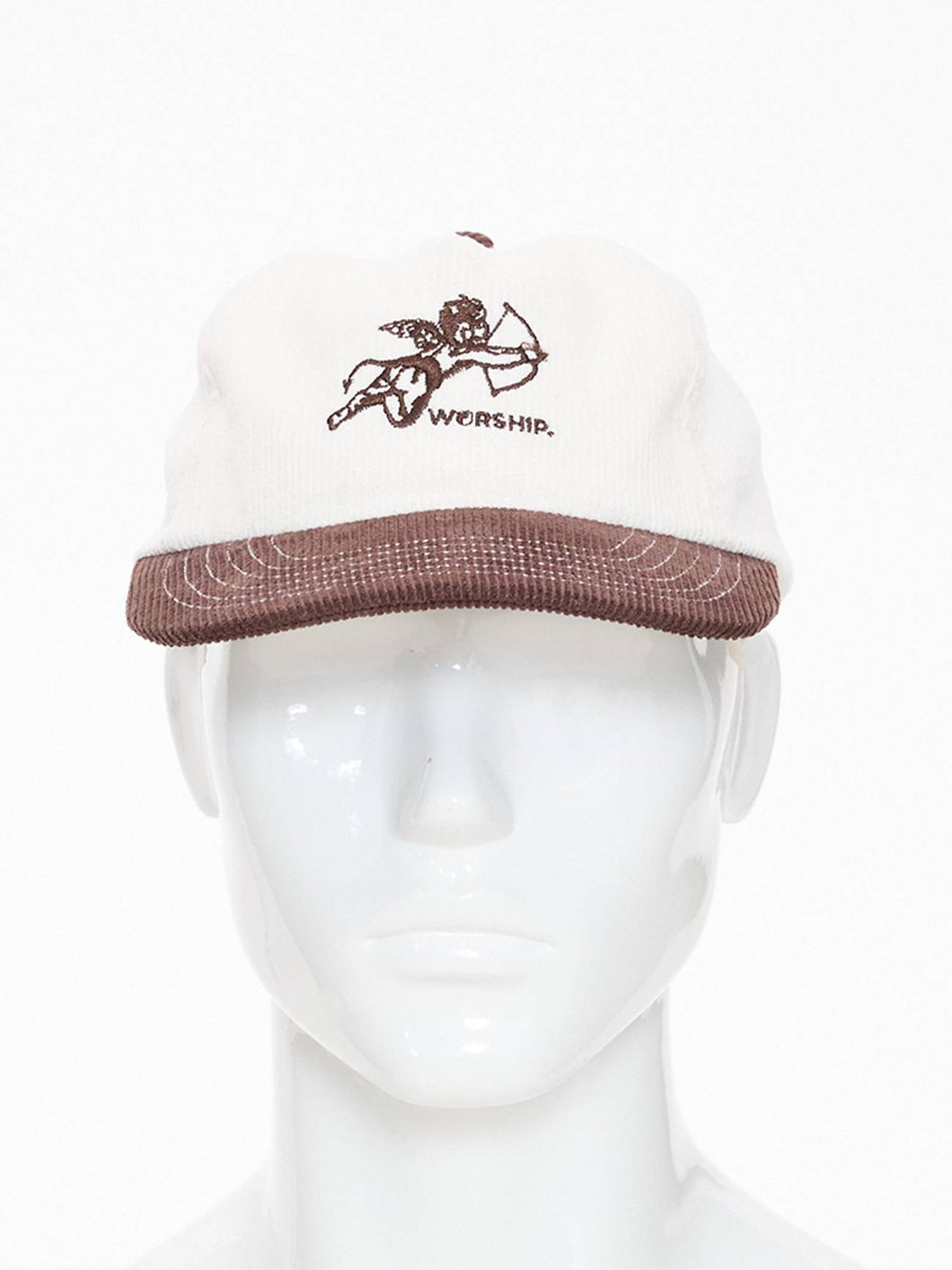 Worship Cherub Cord 5 Panel Hat - Dark Choc