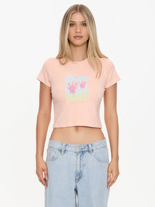 Thrills Nature Of Illusion Mini Tee - Rose Smoke