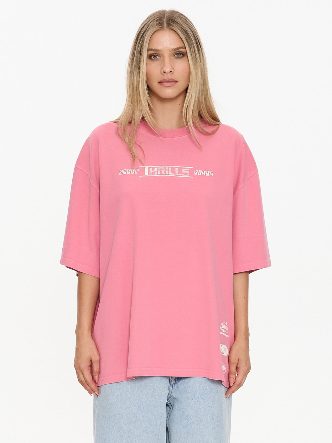 Thrills Speed Kills Oversized Tee - Gum