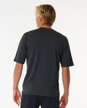 Load image into Gallery viewer, Rip Curl Stack UPF Short Sleeve Rash Vest - Black Marle
