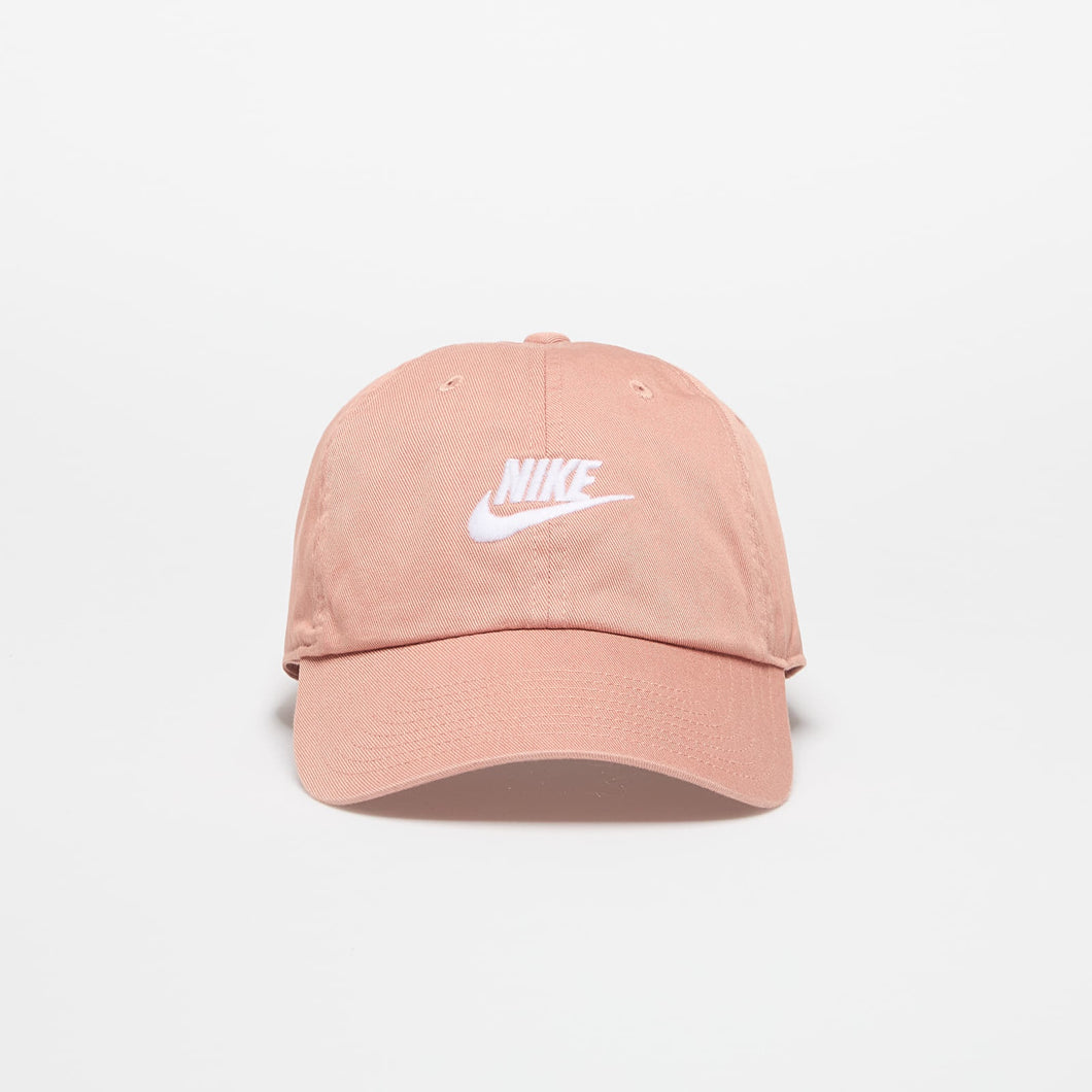 Nike Club Unstructured Futura Wash Cap - Rose Gold/White