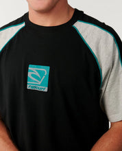 Load image into Gallery viewer, Rip Curl Archive Panel Embroid Tee - Black
